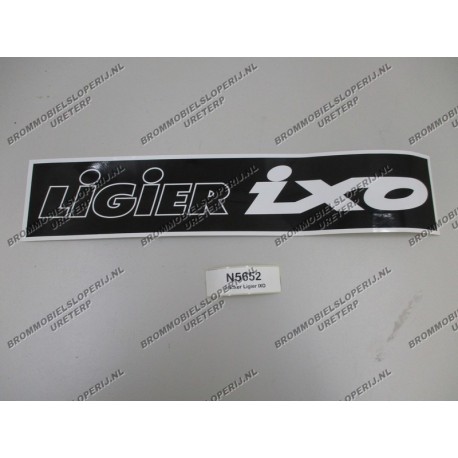 Sticker voorbumper Ligier IXO