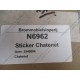 Sticker voorbumper Chatenet