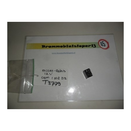 Micro relais Microcar MC1+2 5 polig verl, verw,