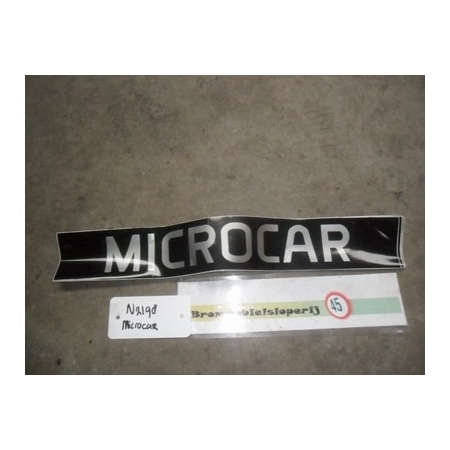 Microcar Sticker Zwart (Lang) Nieuw Origineel OEM: 1001331