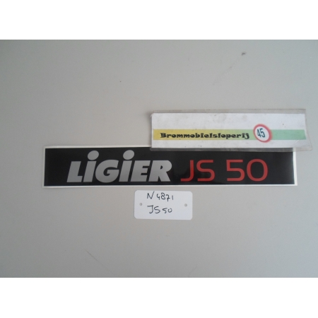 Sticker Ligier JS50 ( bumpersticker) nieuw origineel